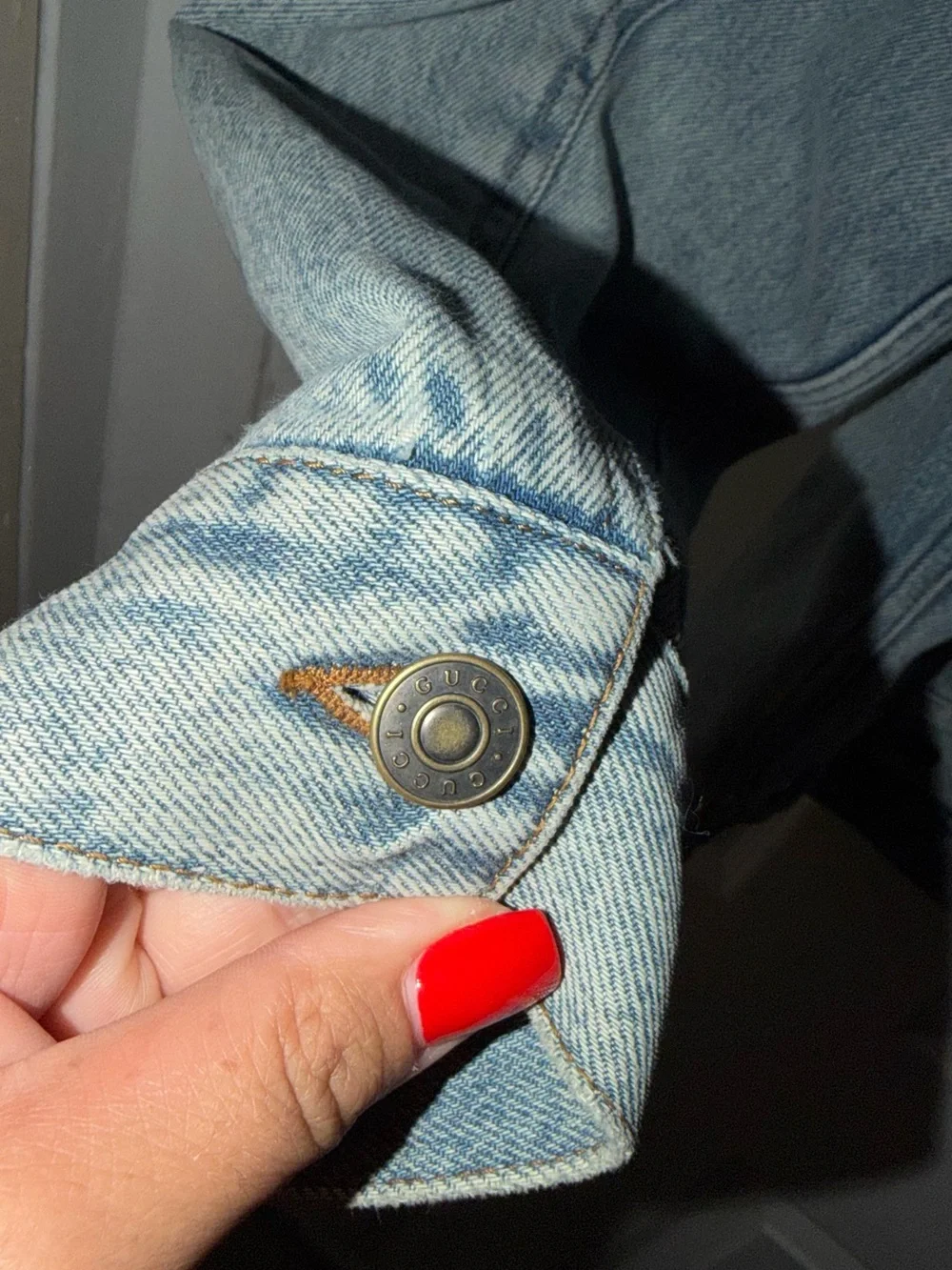 Gucci Light Blue Quilted-Lined Denim Jacket